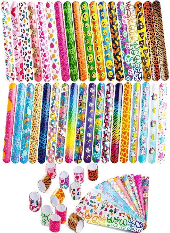 Flipster 10pcs Birthday Theme Slap Bracelets, Kids Party Favors, Return Gifts - Image 1